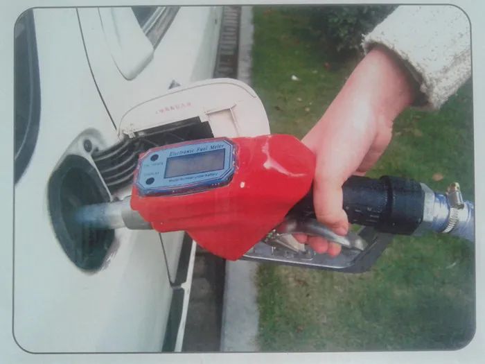 

G1" Fuel Gasoline Diesel Petrol Oil Delivery Gun Nozzle Dispenser With Flow Meter