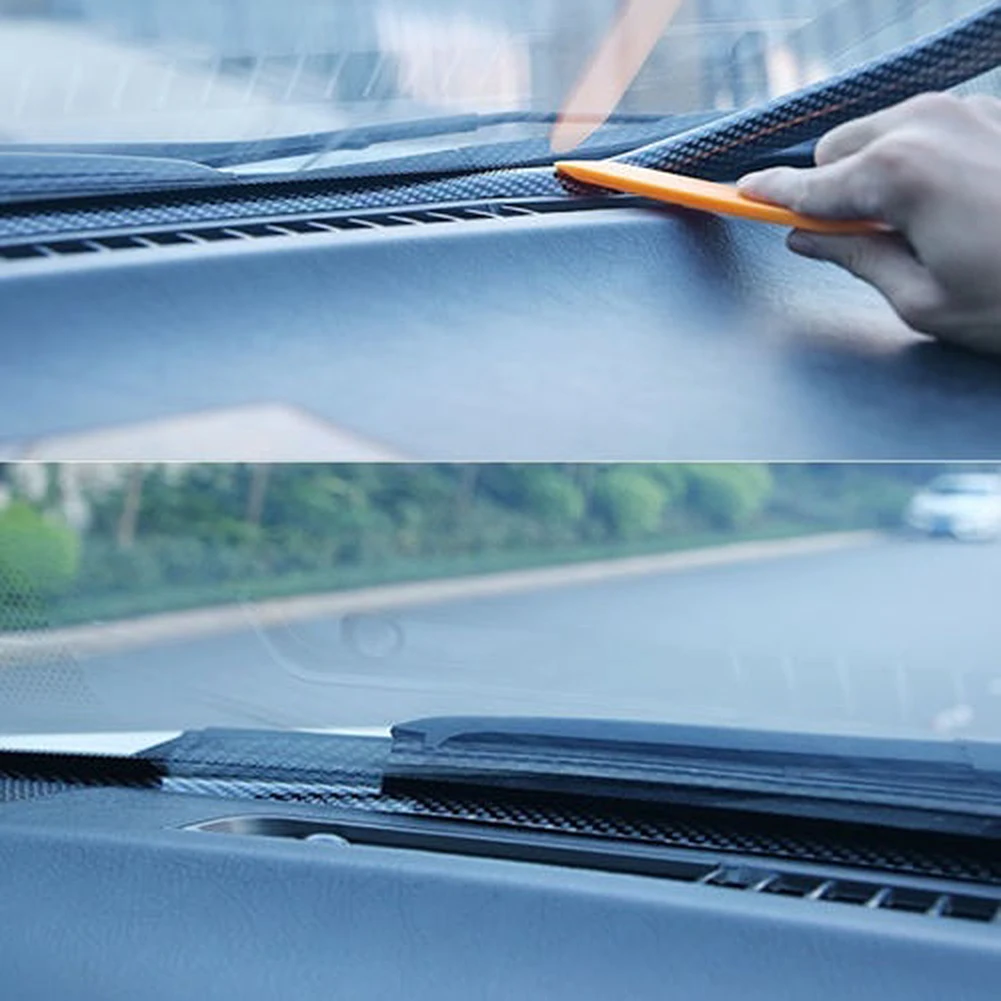 1.6M Carbon Fiber Car Auto Dashboard Gap Filling Sealing Strip Rubber Universal