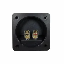 Finlemho 2 шт. PRO80 квадратная акустическая Клеммная пластина двойная Клеммная клемма Входная пластина для домашнего кинотеатра аудио HiFi книжная полка динамик