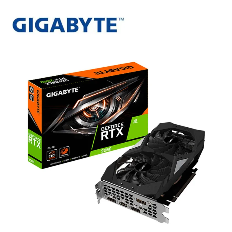 Полный новый Gigabyte AORUS RTX2060 XTREME 6G Сова игровая графика GDDR6 настольный компьютер