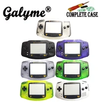 Горячая Распродажа 7 цветов пластиковое ограничительное стекло черный цвет корпуса чехол для GameboyAdvance оболочка корпус оболочка корпуса мальчик Advance