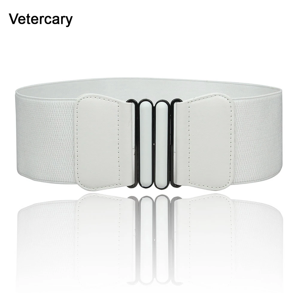 Cinturilla elástica elegante para mujer, faja hebilla negra Vintage, cinturones anchos para mujer, accesorios de vestir blancos para mujer|black cummerbund|cummerbund waistcummerbund - AliExpress