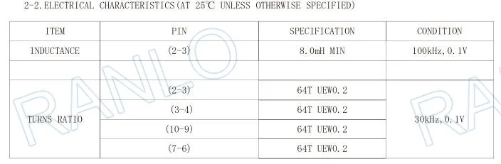 EE12.6 CEEH1310 SMD импульсный источник питания трансформатор поворачивает отношение 64: