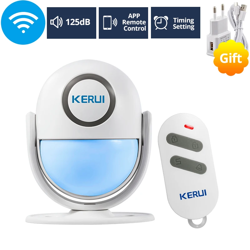 KERUI WIFI 120db ПИК охранная сигнализация для IOS/Android Приложении для дома Защита от взлома Хост детектора окна/двери - Цвет: KIT2