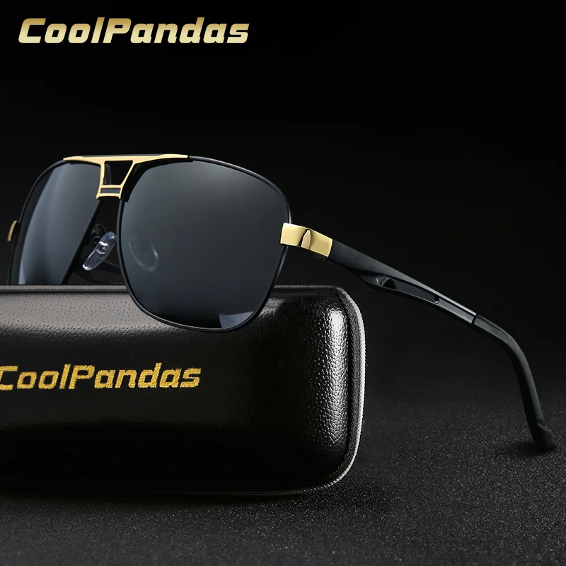 

Brand Design Men's Polarized Mens Sunglasses Pilot Mirror Sun Glasses Square Goggle Driving for Women Oculos gafas de sol hombre