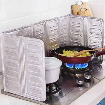 

Practical 3 Styles Kitchen Stove Aluminum Plate Prevent Cooking Baffle Easy Clean Oil Splatter Screens Kitchen Accessories