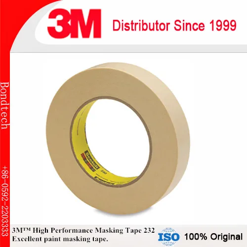 3mmX55M (Pack of 10) 3M 232 Scotch High Performance Masking Tape for