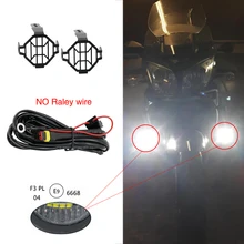 1 Set Universal Motorcycle LED Auxiliary Fog Light Assemblie Driving Lamp 40W Headlight For BMW R1200GS/ADV/F800GS
