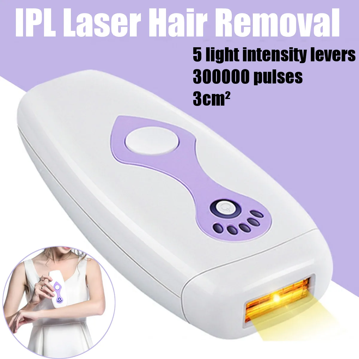 

500000 Pulsed Light 5 Modes Intense IPL Electric Laser Epilator Female Body Hair Removal Photo Women Painless Threading Machine