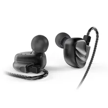 Bqeyz KC2 2DD+ 2BA гибридные наушники спортивные Шум шумоподавления стерео бас гарнитура 0,78 мм 2 контактный съемный кабель для iPhone xiaomi