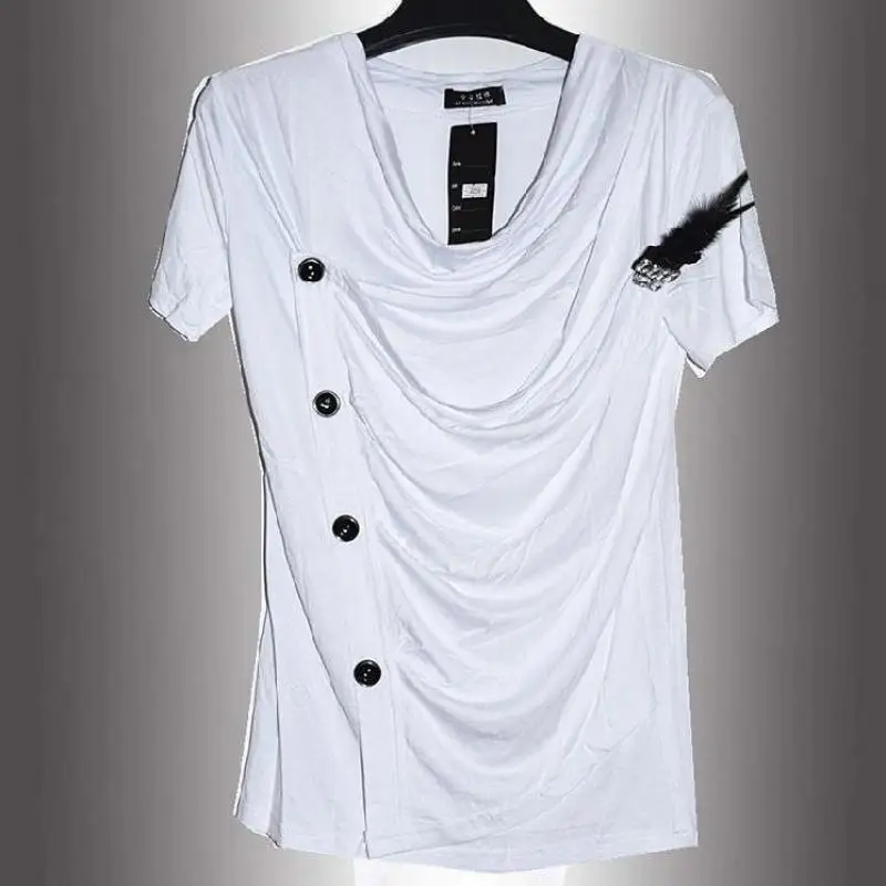 2016 Summer New Non Mainstream Bianfushan Short Sleeved V neck T font b Shirt b font