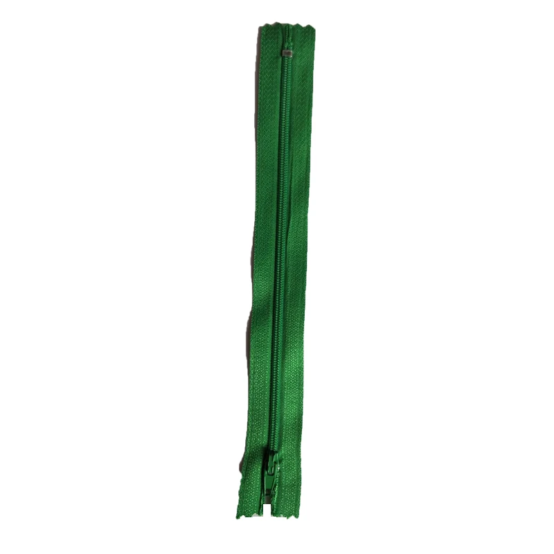 green 5 шт./лот, длина 20 см, разноцветные невидимые молнии, сделай сам, нейлоновая катушка, молния для одежды, подушка, подушка, портной инструмент, Швейные аксессуары#3 - Цвет: green
