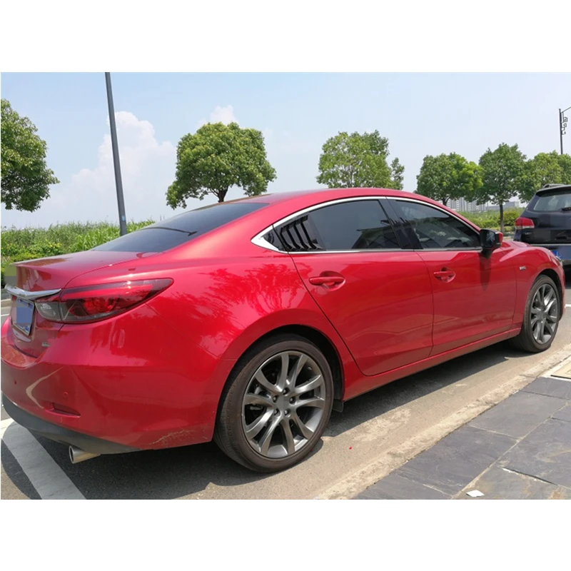 Для Mazda 6 ATENZA 2014 2015 2016 2017 2018 углеродное волокно ABS заднее окно Hanlde треугольная чаша