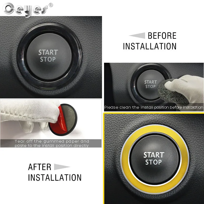 Car Start Engine Button Key Ring RENAULT (28)