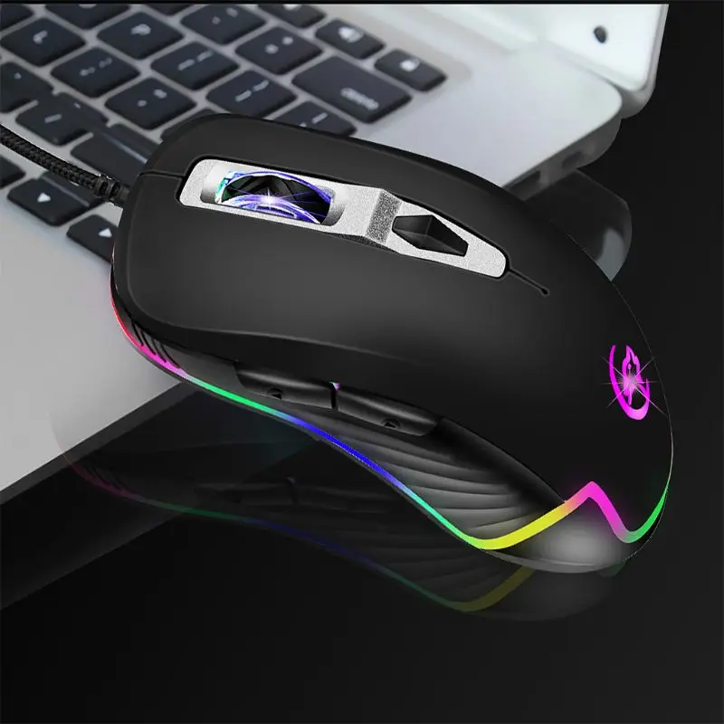 

Wired Gaming Mouse Professional Macro Program Gamer 6 Programmable Buttons USB Optical PC Laptop Desktop Computer Game Mice 4800