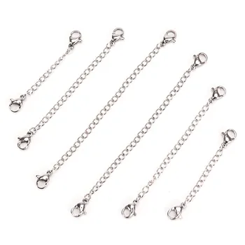 

Color Necklace Bracelets Anklets Extension Chain For DIY Jewelry Making Materials 50mm/75mm/100mm Newest