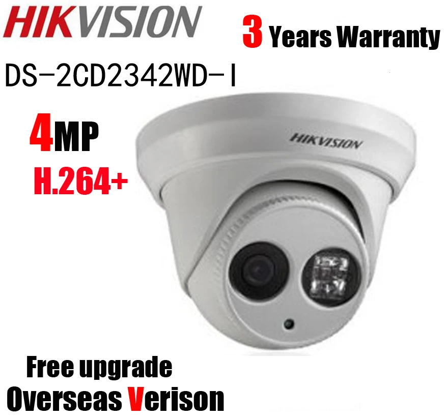 Hikvision DS 2CD2342WD I 4MP POE WDR EXIR Turret CCTV IP Camera MINI