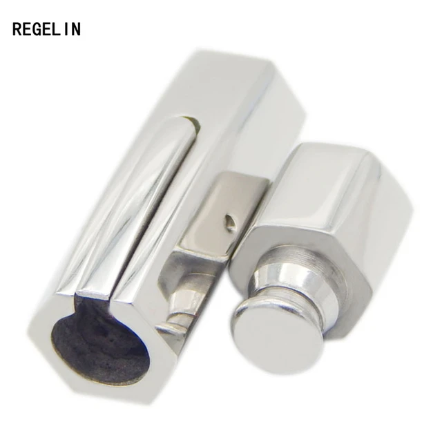 REGELIN 1pc Silver Tone 316L Stainless Steel Magnetic Bracelet Clasps  Connectors 3/4/5/6/7/