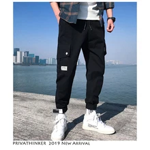 Privathinker мужские уличные штаны для бега мужские японские брюки карго мужские хип-хоп комбинезоны с карманами повседневные хлопковые камуфляжные брюки