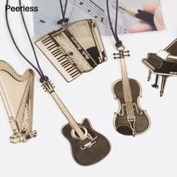 Peerless из золотистого металла Закладки S Ретро инструмент Гитары Скрипки Форма вырез Закладки