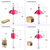 1pc 6mm Shank CNC wood router bit Straight end mill trimmer cleaning flush trim corner round cove box bits tools Milling Cutter ► Photo 3/6