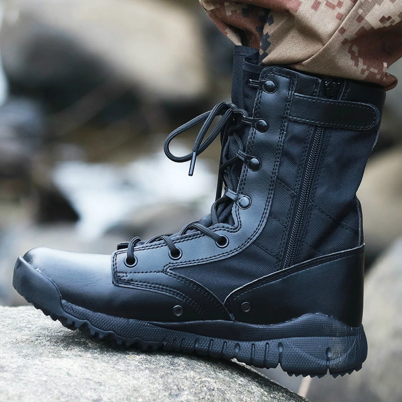 Осенние ультралегкие мужские тактические ботинки спецназ военные ботинки мужские уличные непромокаемые Нескользящие походные ботинки