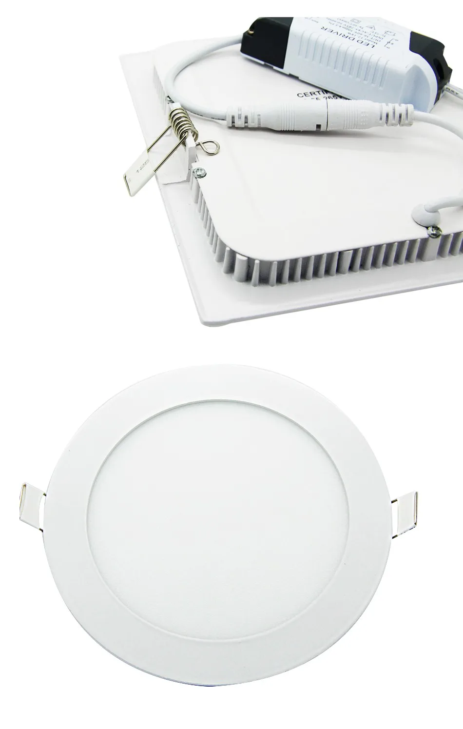 EPSCH Ultra thin Design 3W 4W  6W 9W 12W 15W 18W 24w LED Ceiling Recessed Lamp Downlight  Slim Round Square Flat Panel Light (22)