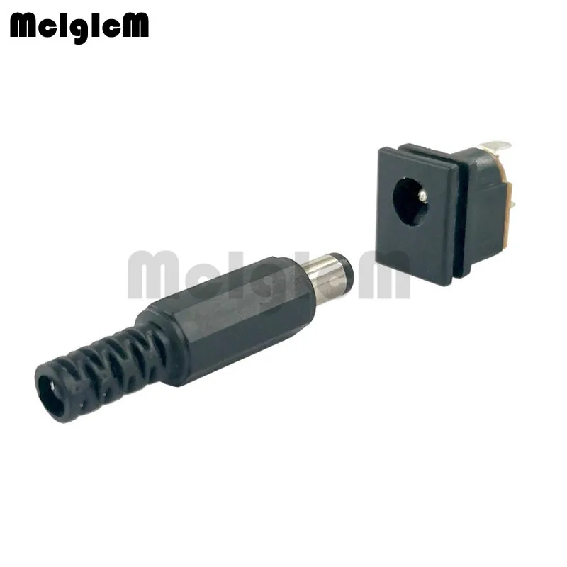 10 шт. штепсельная вилка постоянного тока 5.5x2.1мм + SMD монтажная плата DC015 Connetors Kit DIY