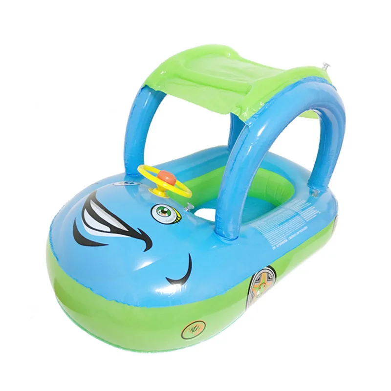 Новый надувные малыш надувная лодка с сиденьем трубки кольцо автомобиля от солнца воды Плавание ming бассейн мультфильм портативные сиденья