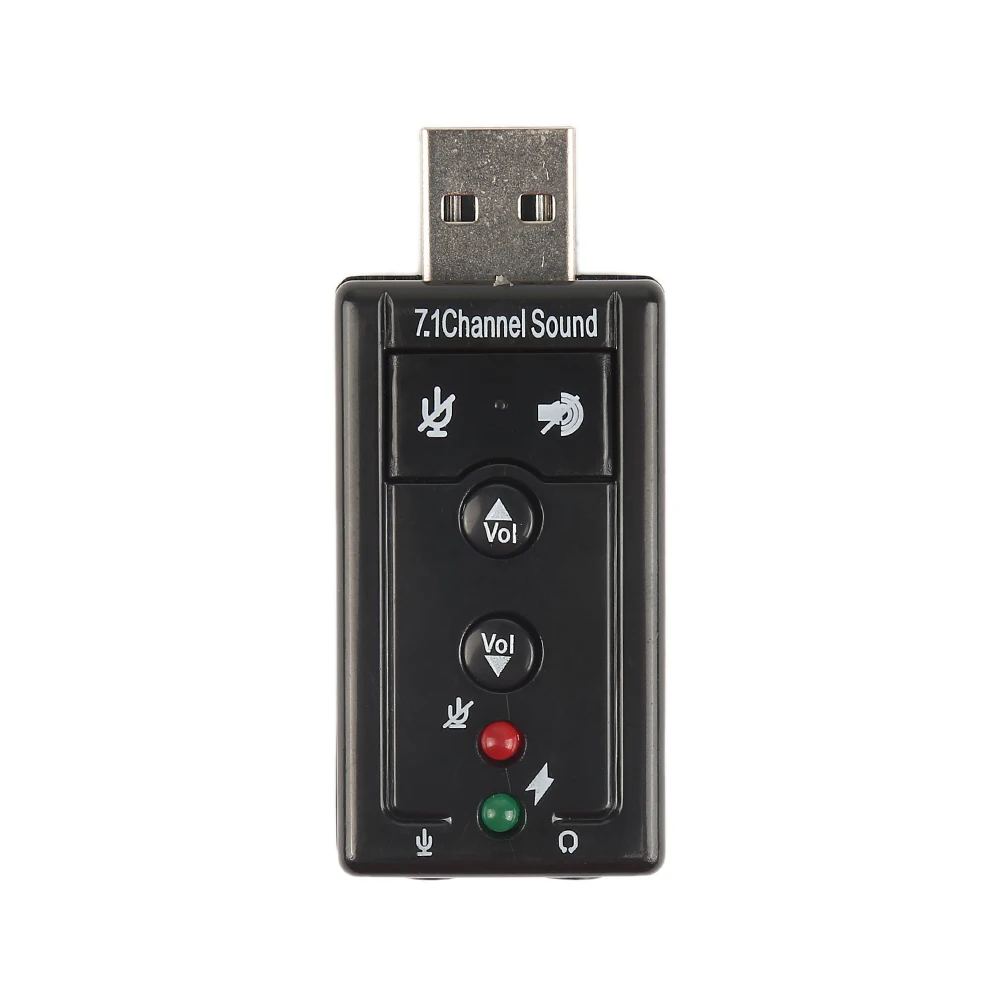 

New Usb audio External Sound Card 7.1 Channel 3D Audio Adapter 12Mbps USB 2.0 Virtual External Sound Card
