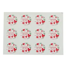10 листов круглый Дизайн Romatic сердце сладкий специально для Вас печать Стикеры Рождество DIY Примечание подарок этикетки Стикеры s