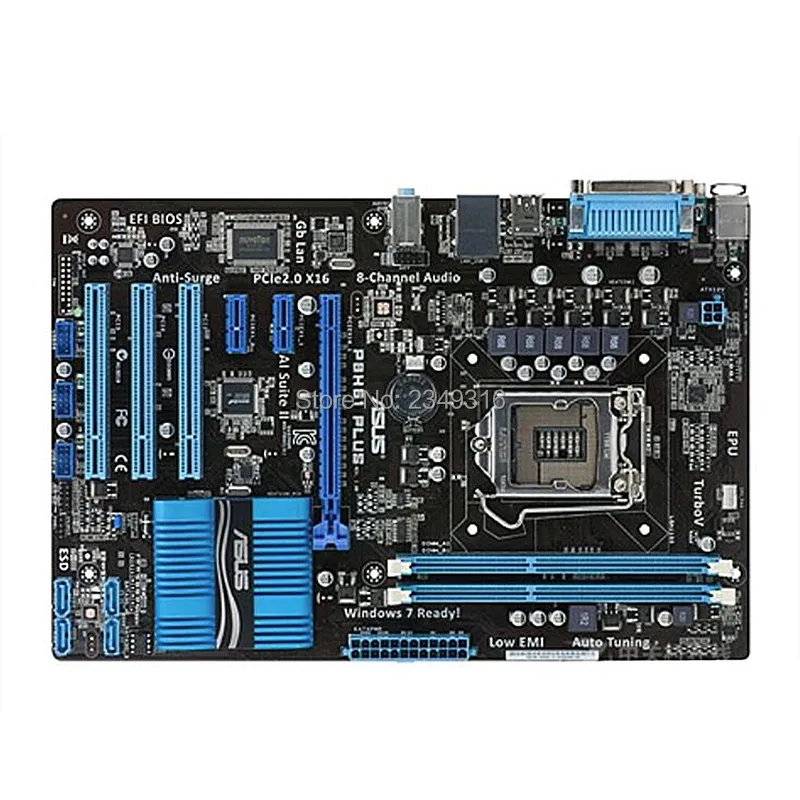 Оригинальная материнская плата для ASUS P8H61 PLUS LGA 1155 DDR3 USB2.0 16 Гб платы I3 I5 I7 H61