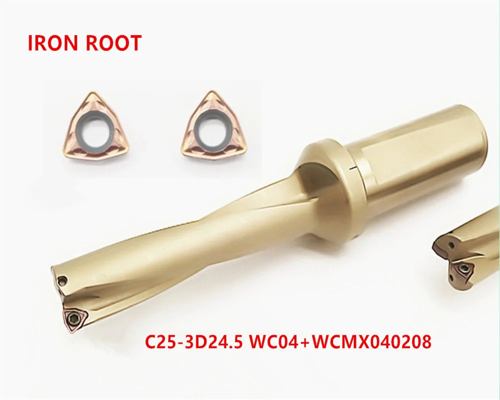 New1P C25-3D24.5 WC04 U дрель индексируемая + 2P WCMX040208-FZ 6115 вставка | Инструменты