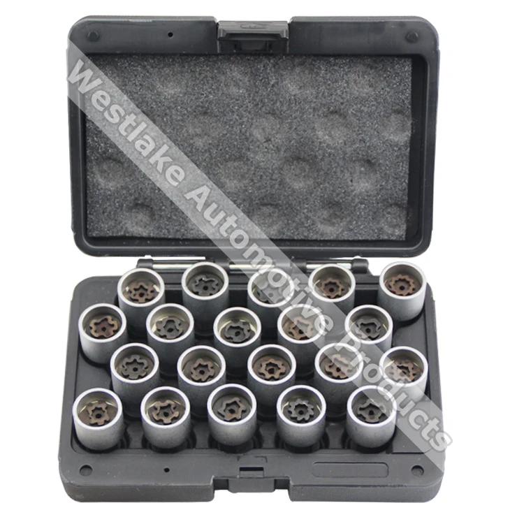 20pcs Wheel Locking Nut Removal Socket Tool Wheel Screw Removal Set For