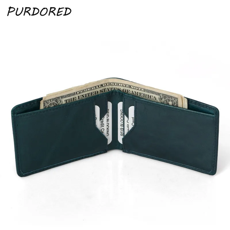 

PURDORED 1 pc Business Credit Card Holder RFID Blocking Wallet Card Case To Protect Cards tarjetero Men Case Bag Dropshipping