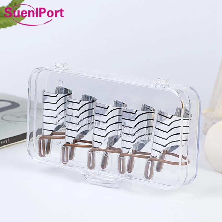SunelPort5pcs многоразовые трафареты для ногтей Золотой Серебряный ноготь формы УФ
