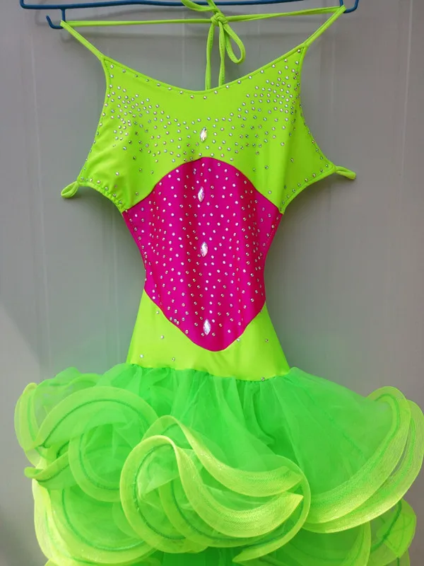 Купить 2017 бахрома костюмы для латиноамериканских танцев платье для ...