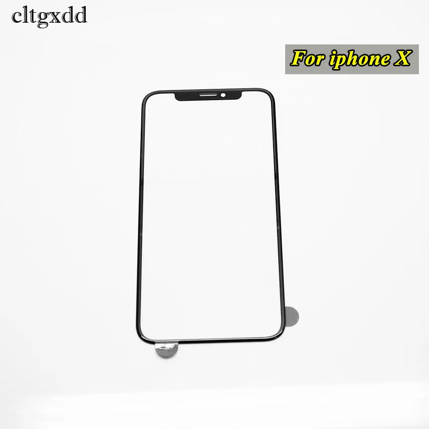 cltgxdd LCD Screen Front Glass Lens Repair Parts for iPhone X Front Outer Glass Lens Replacement