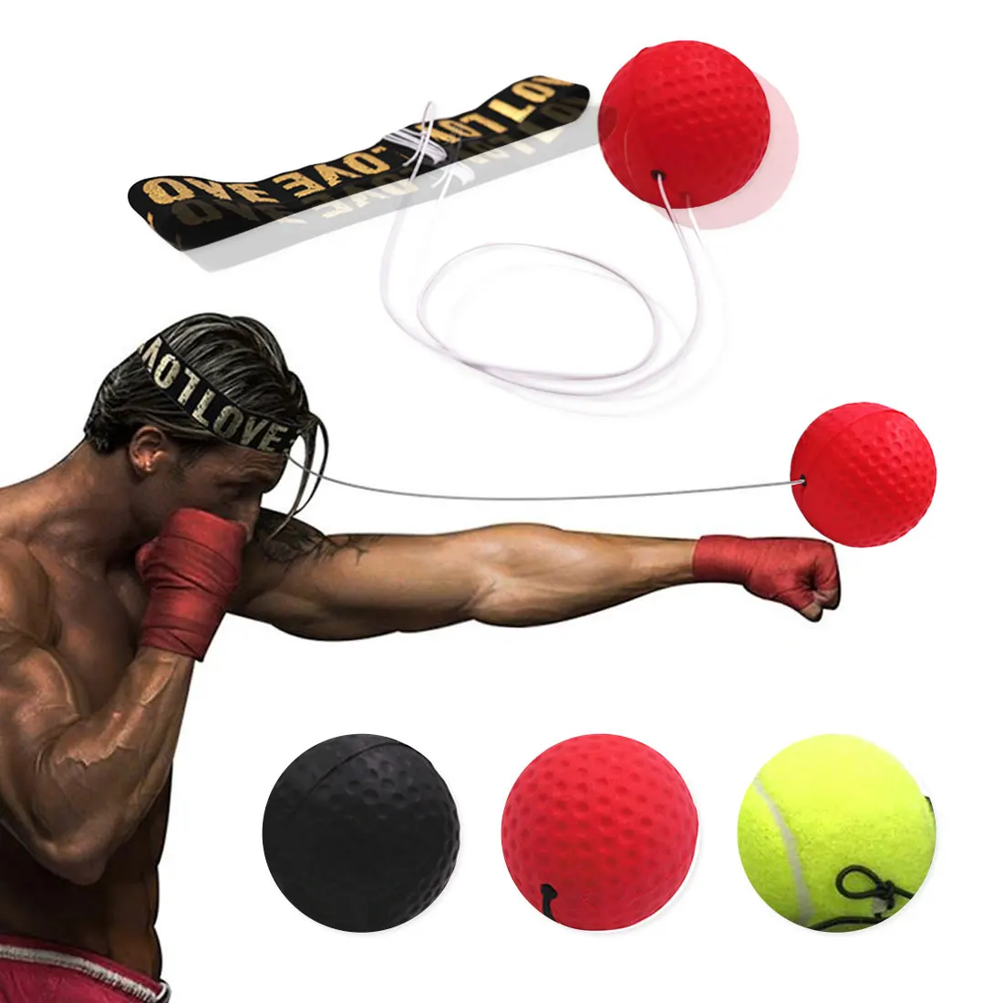 Бойцовский мяч, оборудование для бокса, тренировочные аксессуары, рефлекторный скоростной мяч, Муай Тай, тренировочный Быстрый мяч, пробивной фитнес-мяч