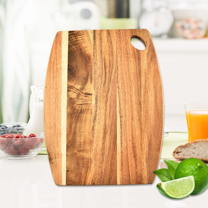 

Natural Wood Cutting Board, Acacia Wood Cutting Board for Kitchen Serving Tray, dishwasher safe, 15x12x0.5in