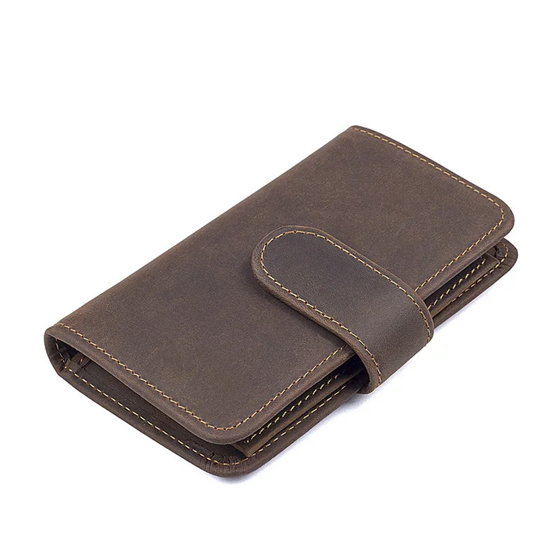 

Real Cow leather Men Wallets Genuine Leather Long Purse