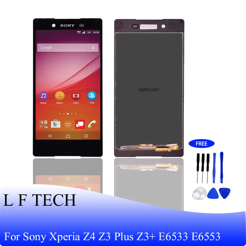Для Sony Xperia Z4 Z3 Plus + E6533 E6553 Оригинальный ЖК-дисплей с сенсорным экраном дигитайзер в