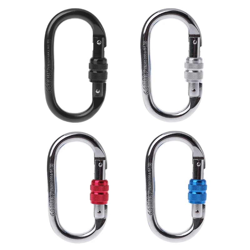 

25KN Professional Carabiner Rock Climbing Equipment O Shape Safety Master Lock