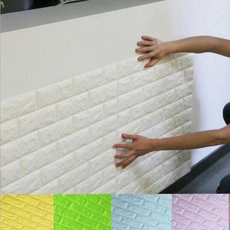 DIY 3D кирпичные украшения для дома настенные наклейки гостиной спальни Декор пены