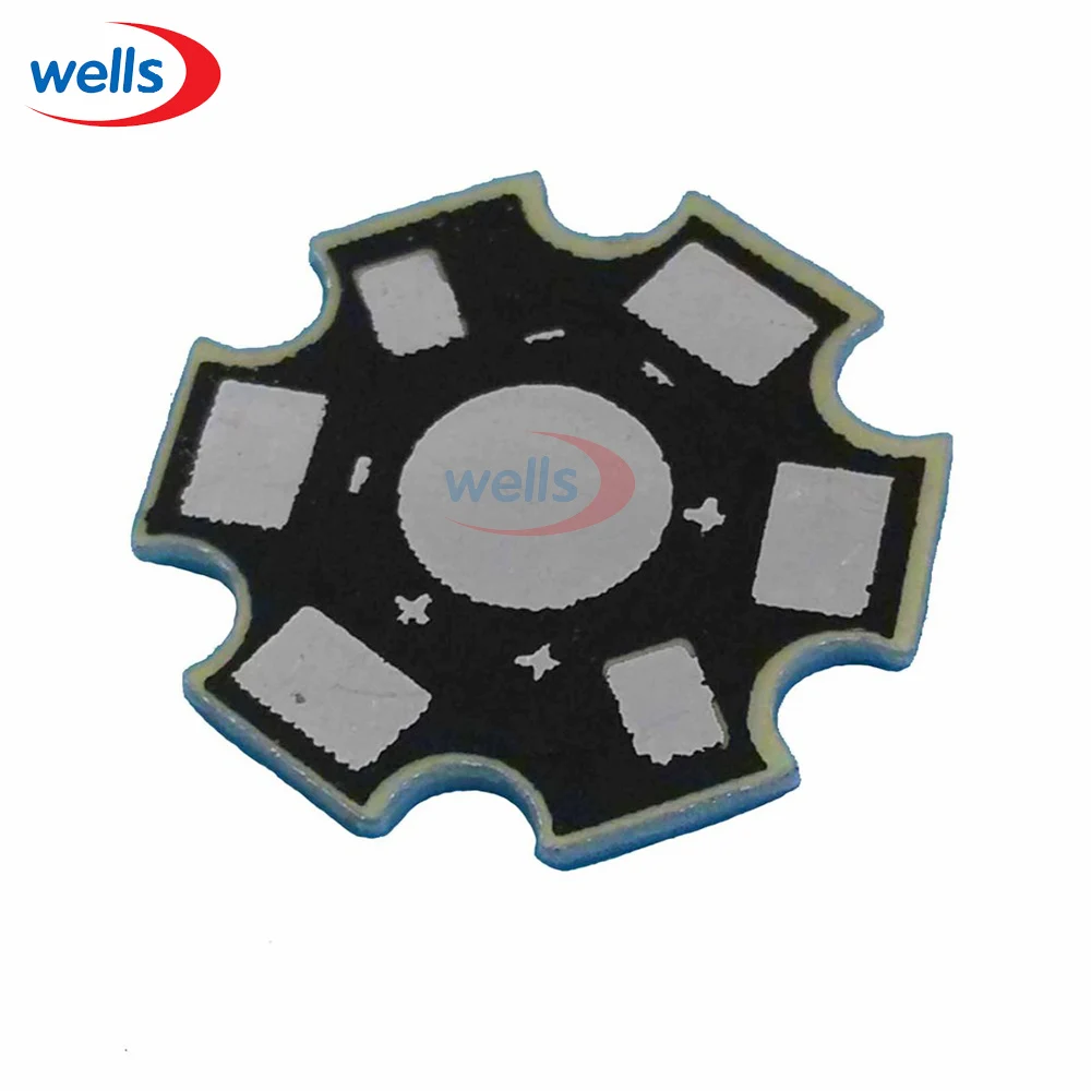 

LED 25pcs High Power 1w /3w /5w Watt LED Heat Sink Aluminum Base Plate 20 mm LED board KIT DIY high quality star heatsink