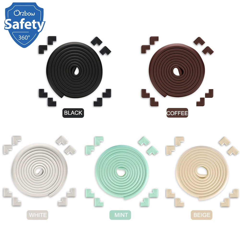 16,4 ft Edge+ 8 углы для безопасности доказательство Угловой протектор для детей защитная маска для лица, Настольная бампер для стола валик с лентой 3M