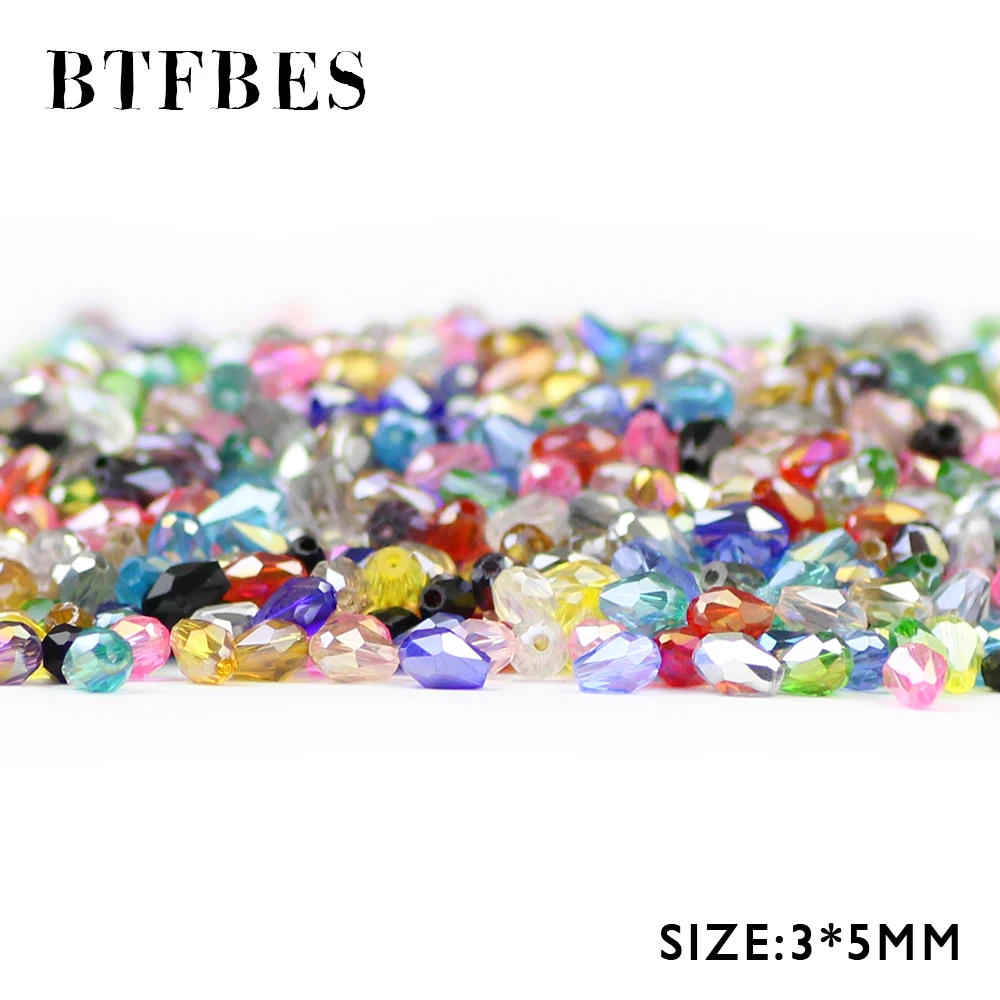 Стеклянные бусины BTFBES для изготовления ювелирных изделий 100 шт.|loose beads|crystal loose