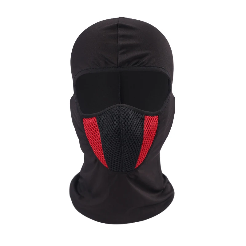 Дышащая Маска для лица Gezicht, мотоциклетная маска, тушь для ресниц, быстросохнущая, анти-УФ, Балаклава, Bivakmuts, лыжная маска для лица Sjaal Motorsiklet Maske - Цвет: red