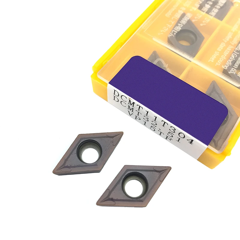 

DCMT11T304 Carbide Insert DCMT11 T304 VP15TF Face Mill Lathe CNC Tools DCMT11T304VP15 internal Turning tool