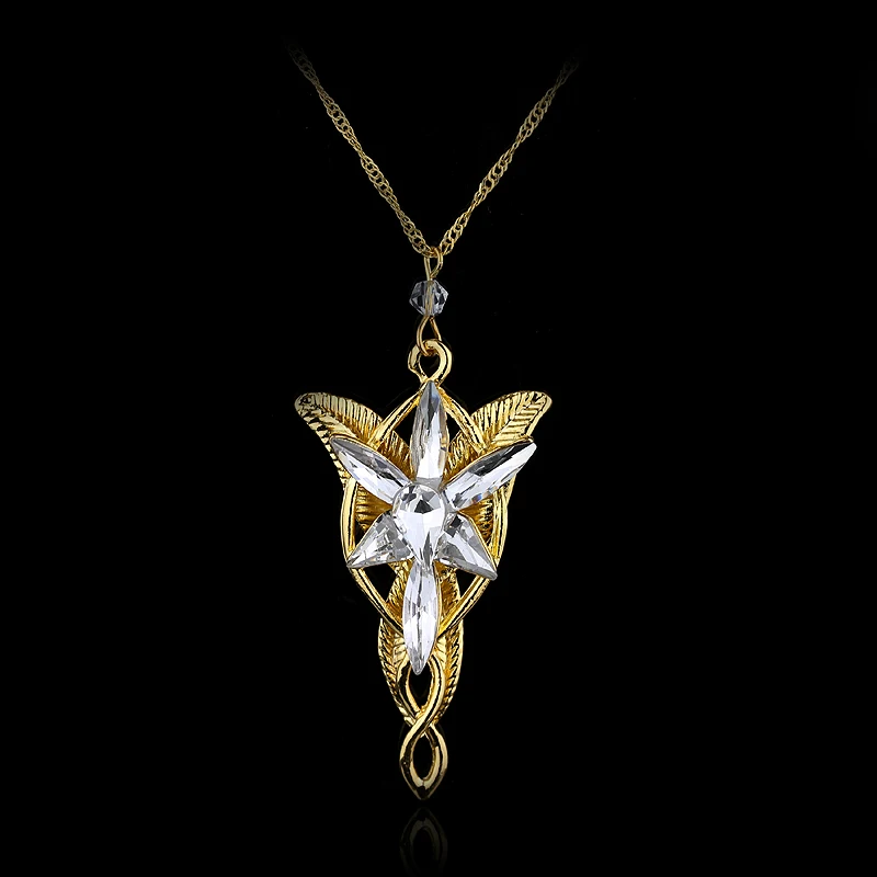 20 шт./лот Arwen Evenstar ожерелье эльфов принцесса Модный кристалл кубический цирконий